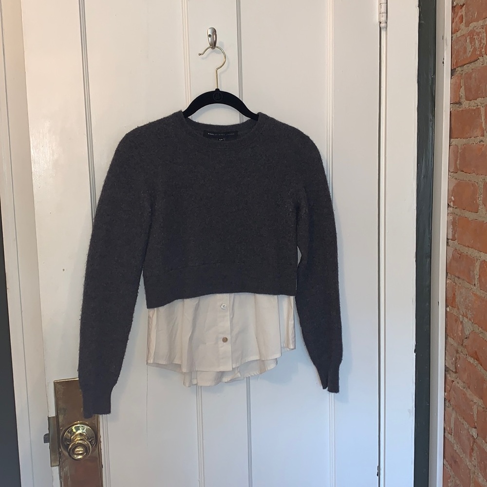 Marc Jacobs - grey sweater with button down under (one piece)